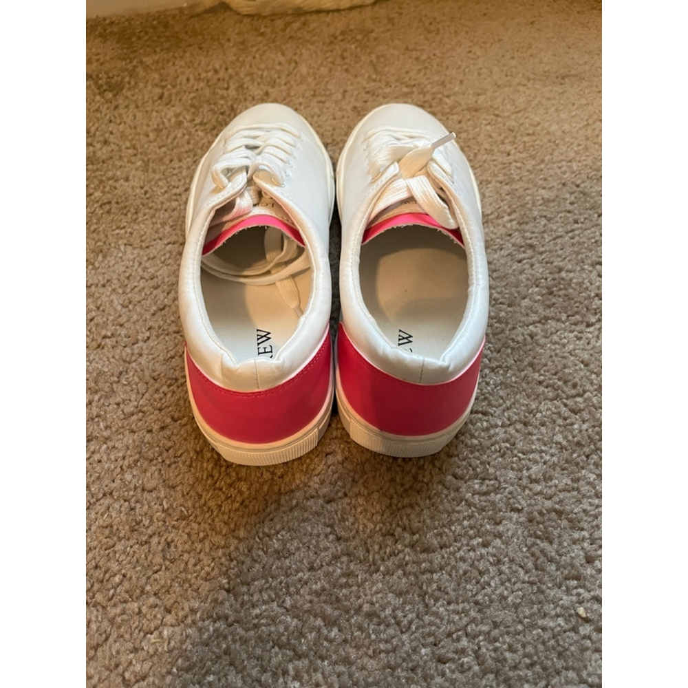 J Crew Road Trip Sneakers in White Pink Womens Size 9 - Picture 3 of 6